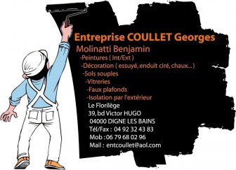 ETABLISSEMENT COULLET, Professionnel de la peinture dans les Alpes-de-Haute-Provence